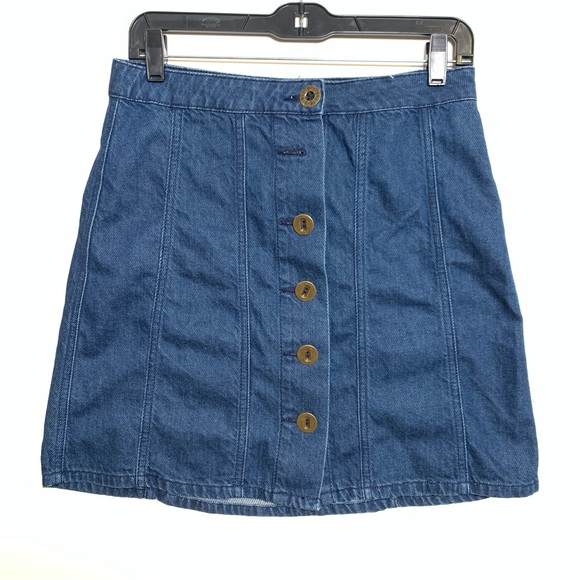 Pilgro and the Letterpress Mini Denim Skirt Size 2P - Picture 6 of 14